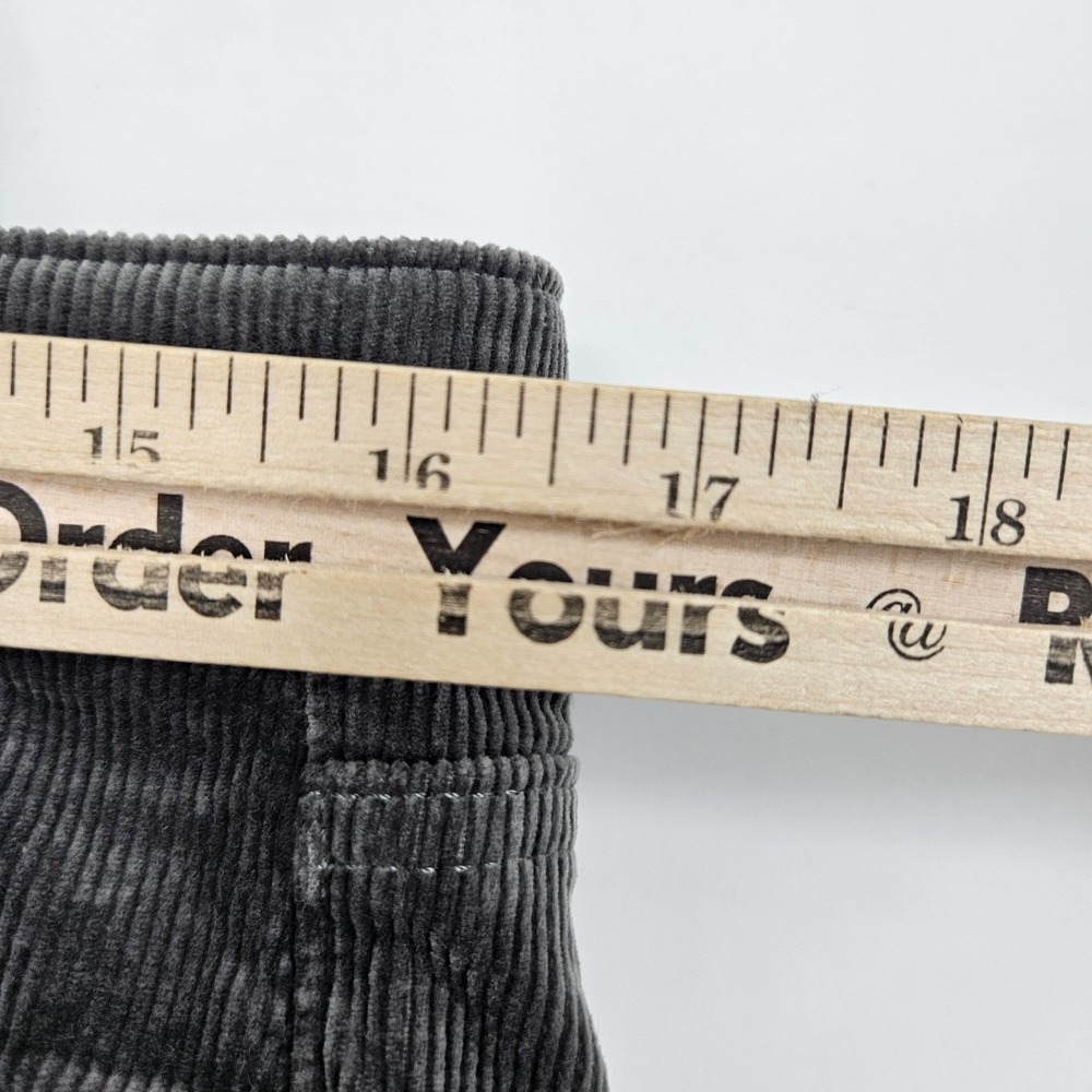 Lauren Ralph Lauren Pants Womens 10 Gray Corduroy Casual Mid Rise Straight Leg - Picture 11 of 13